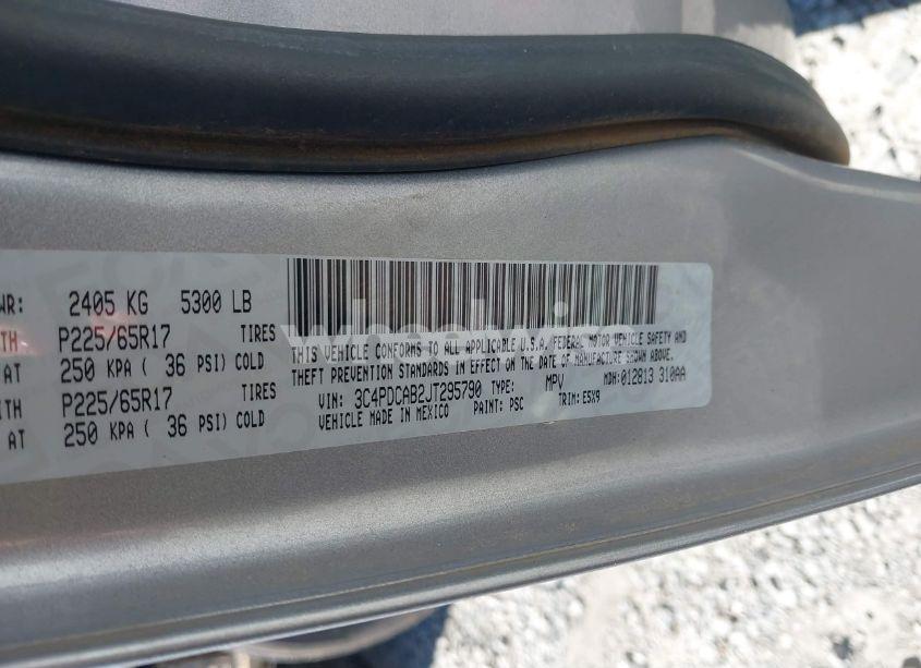 Photo 9 of 2018 Dodge Journey SE (VIN 3C4PDCAB2JT295790)