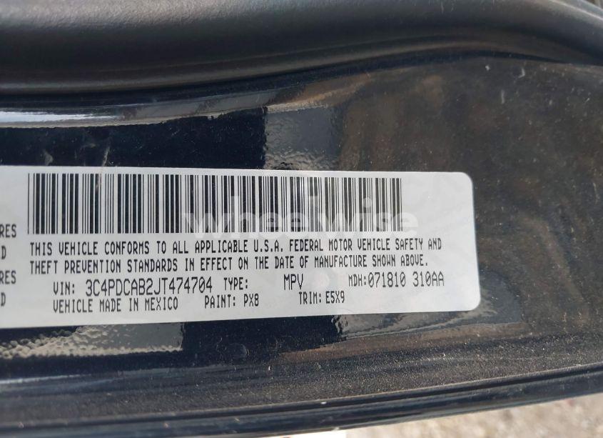 Photo 9 of 2018 Dodge Journey SE (VIN 3C4PDCAB2JT474704)