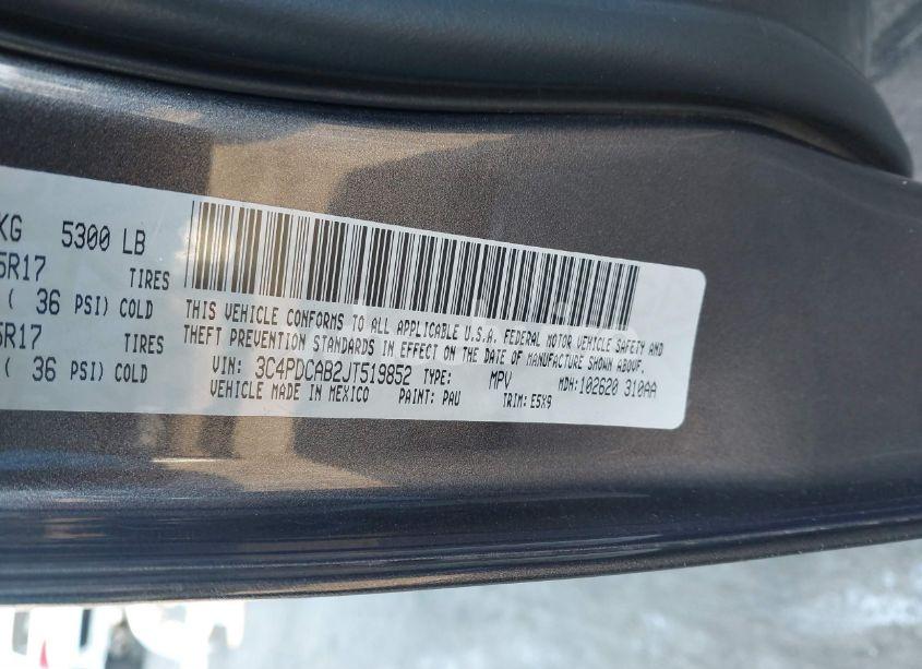 Photo 9 of 2018 Dodge Journey SE (VIN 3C4PDCAB2JT519852)