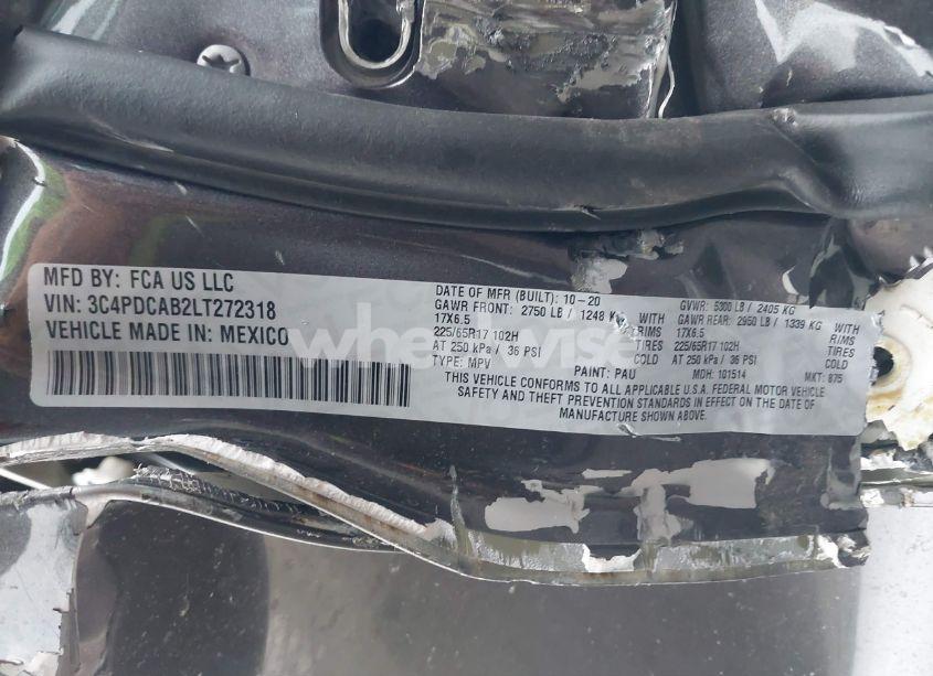 Photo 9 of 2020 Dodge Journey SE VALUE (VIN 3C4PDCAB2LT272318)