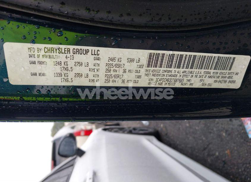 Photo 9 of 2013 Dodge Journey SE (VIN 3C4PDCAB3DT687665)