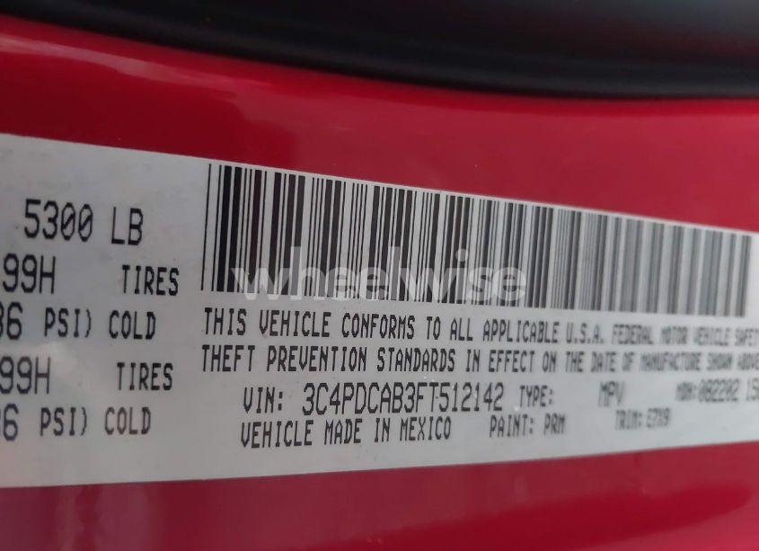 Photo 9 of 2015 Dodge Journey SE (VIN 3C4PDCAB3FT512142)