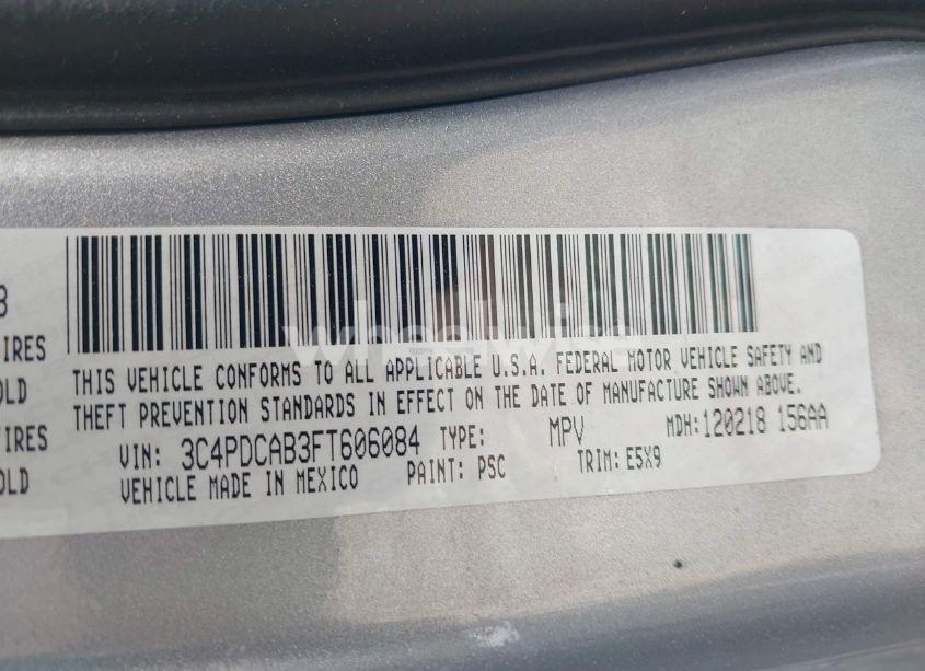 Photo 9 of 2015 Dodge Journey SE (VIN 3C4PDCAB3FT606084)