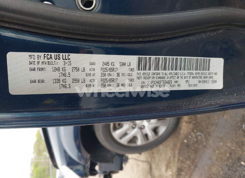 Photo 9 of 2015 Dodge Journey AMERICAN VALUE PKG (VIN 3C4PDCAB3FT654829)