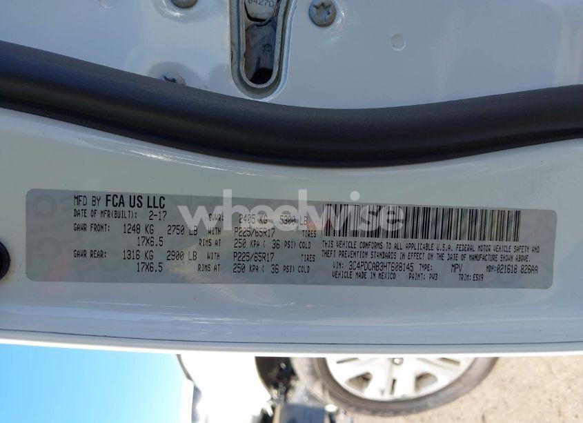 Photo 9 of 2017 Dodge Journey SE (VIN 3C4PDCAB3HT608145)