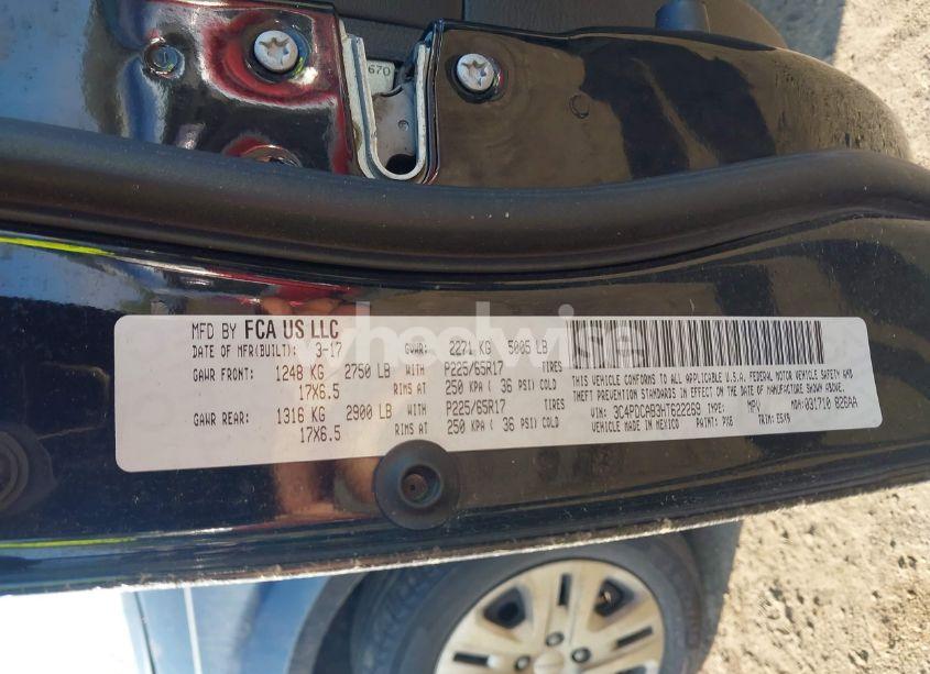 Photo 9 of 2017 Dodge Journey SE (VIN 3C4PDCAB3HT622269)