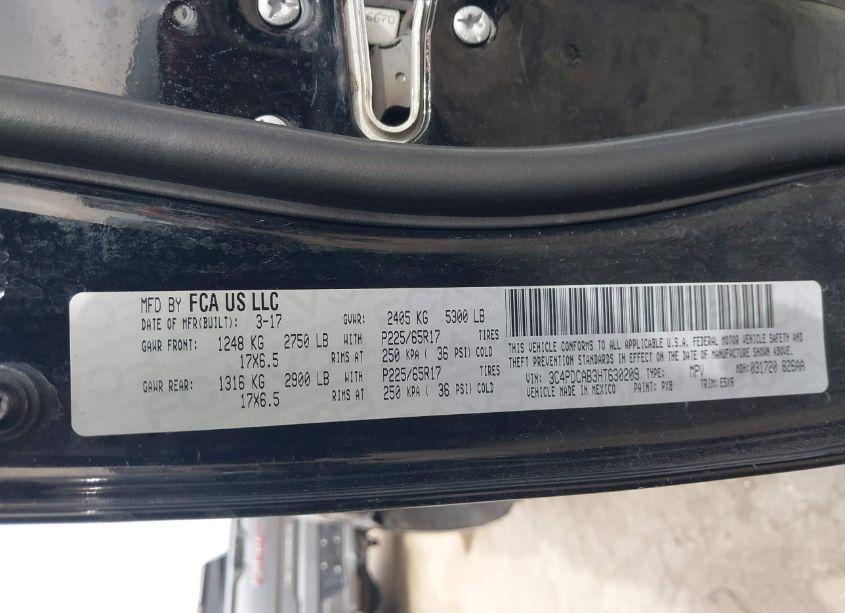 Photo 9 of 2017 Dodge Journey SE (VIN 3C4PDCAB3HT630209)