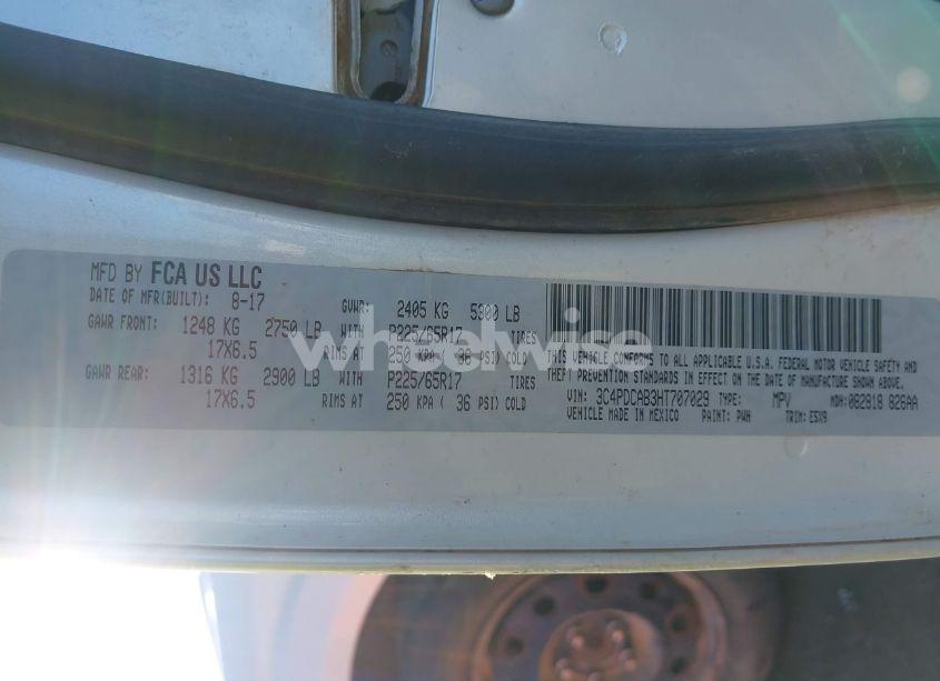 Photo 9 of 2017 Dodge Journey SE (VIN 3C4PDCAB3HT707029)