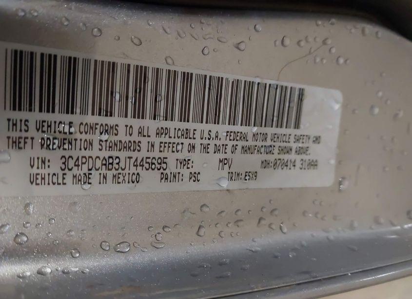 Photo 9 of 2018 Dodge Journey SE (VIN 3C4PDCAB3JT445695)