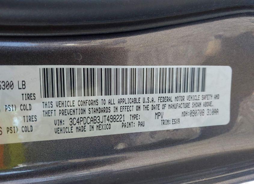 Photo 9 of 2018 Dodge Journey SE (VIN 3C4PDCAB3JT498221)