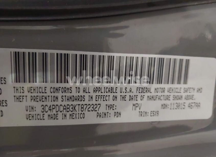 Photo 9 of 2019 Dodge Journey SE VALUE PACKAGE (VIN 3C4PDCAB3KT872327)