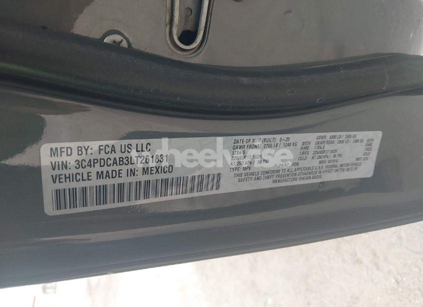 Photo 9 of 2020 Dodge Journey SE VALUE (VIN 3C4PDCAB3LT261831)