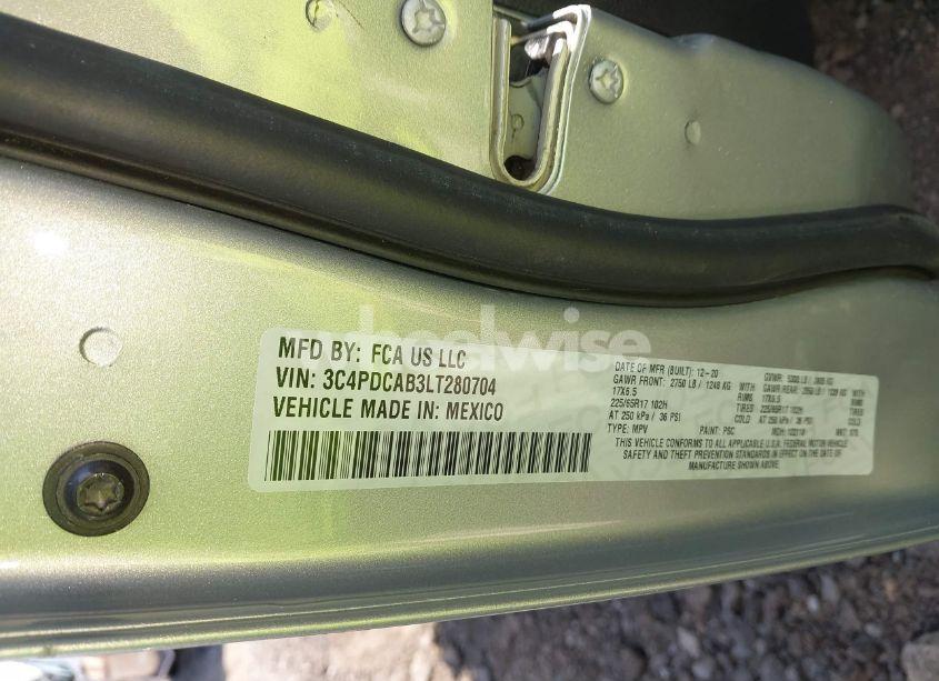 Photo 9 of 2020 Dodge Journey SE VALUE (VIN 3C4PDCAB3LT280704)