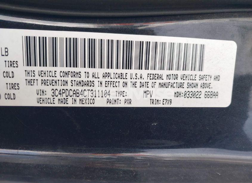 Photo 9 of 2012 Dodge Journey SE/AVP (VIN 3C4PDCAB4CT311104)