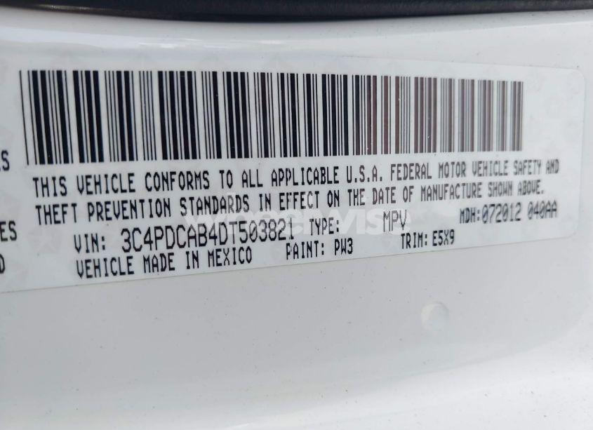 Photo 9 of 2013 Dodge Journey AMERICAN VALUE PKG (VIN 3C4PDCAB4DT503821)