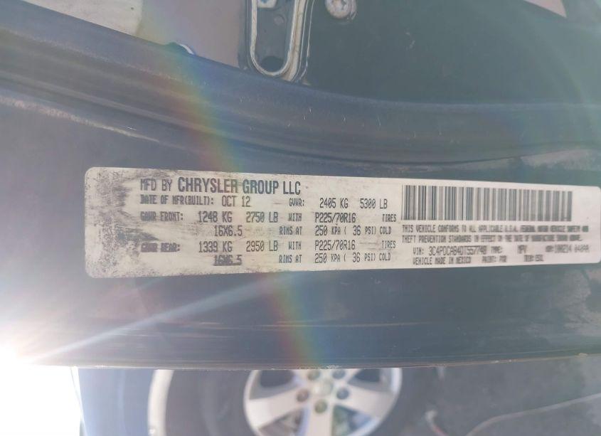 Photo 9 of 2013 Dodge Journey AMERICAN VALUE PKG (VIN 3C4PDCAB4DT557748)