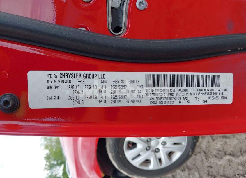 Photo 9 of 2013 Dodge Journey AMERICAN VALUE PKG (VIN 3C4PDCAB4DT723573)