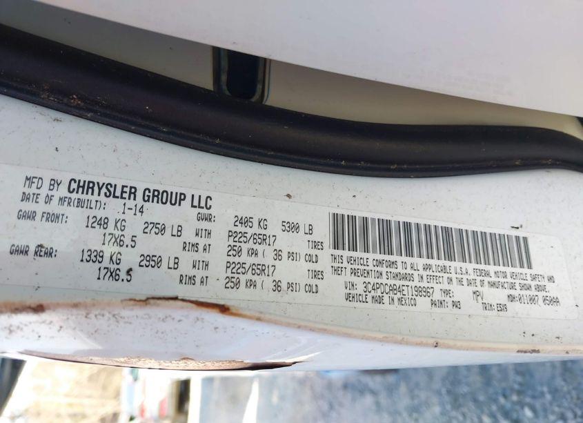 Photo 9 of 2014 Dodge Journey AMERICAN VALUE PKG (VIN 3C4PDCAB4ET198967)