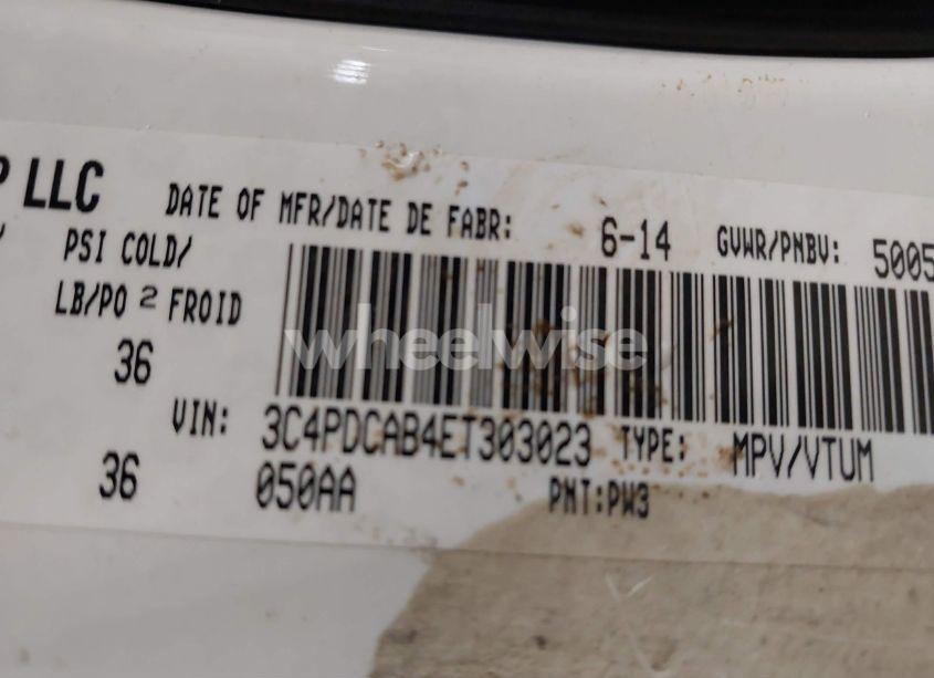 Photo 9 of 2014 Dodge Journey CVP/SE PLUS (VIN 3C4PDCAB4ET303023)