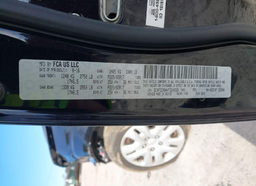 Photo 9 of 2017 Dodge Journey SE (VIN 3C4PDCAB4HT524559)