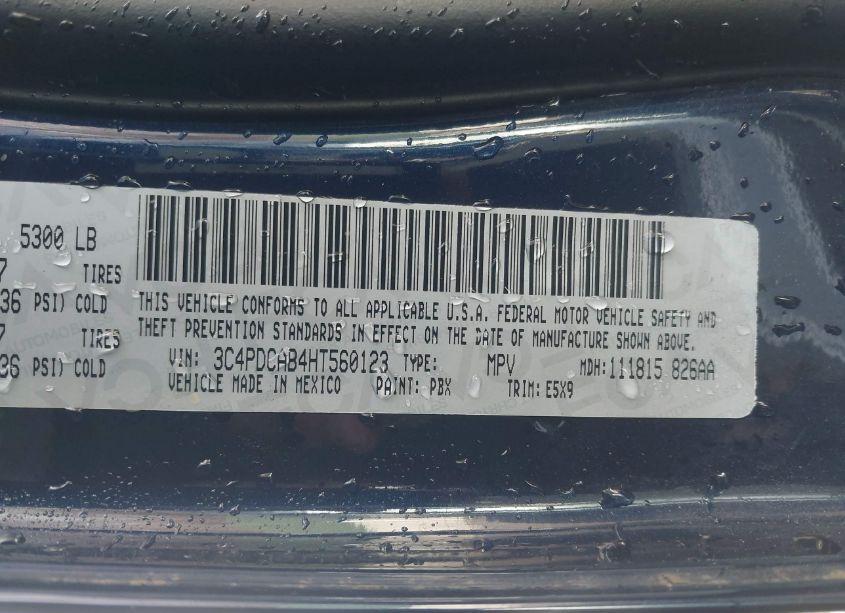 Photo 9 of 2017 Dodge Journey SE (VIN 3C4PDCAB4HT560123)