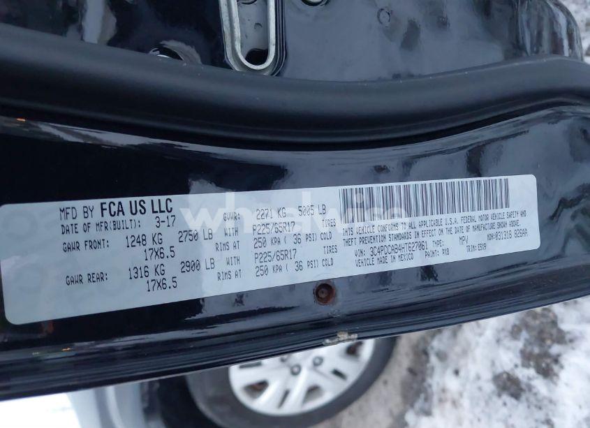 Photo 9 of 2017 Dodge Journey SE (VIN 3C4PDCAB4HT627061)