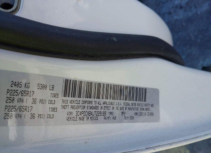 Photo 9 of 2018 Dodge Journey SE (VIN 3C4PDCAB4JT229189)