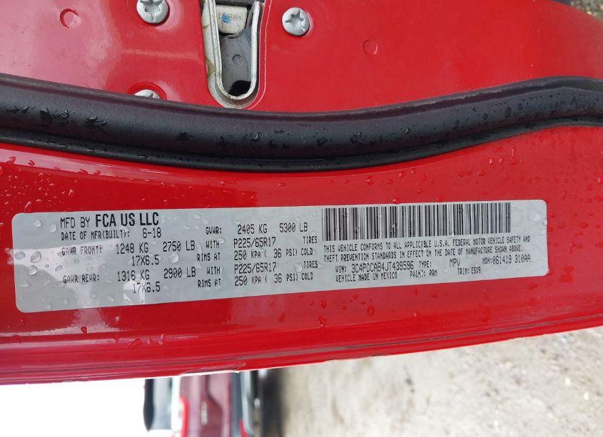 Photo 9 of 2018 Dodge Journey SE (VIN 3C4PDCAB4JT439596)