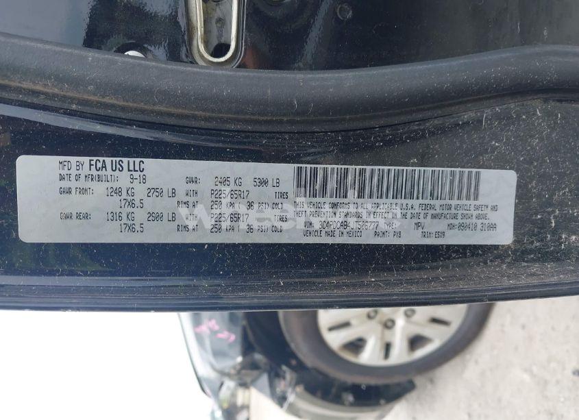 Photo 9 of 2018 Dodge Journey SE (VIN 3C4PDCAB4JT506777)