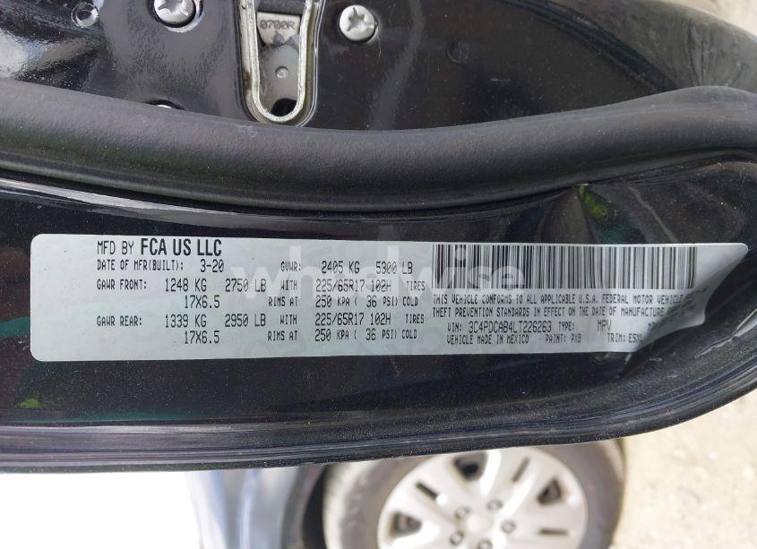 Photo 9 of 2020 Dodge Journey SE VALUE (VIN 3C4PDCAB4LT226263)