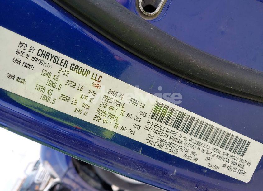 Photo 9 of 2012 Dodge Journey SE/AVP (VIN 3C4PDCAB5CT278744)