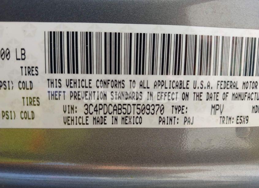 Photo 9 of 2013 Dodge Journey AMERICAN VALUE PKG (VIN 3C4PDCAB5DT509370)