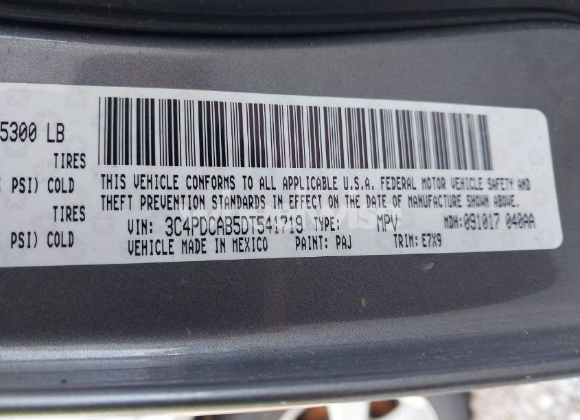 Photo 9 of 2013 Dodge Journey SE (VIN 3C4PDCAB5DT541719)