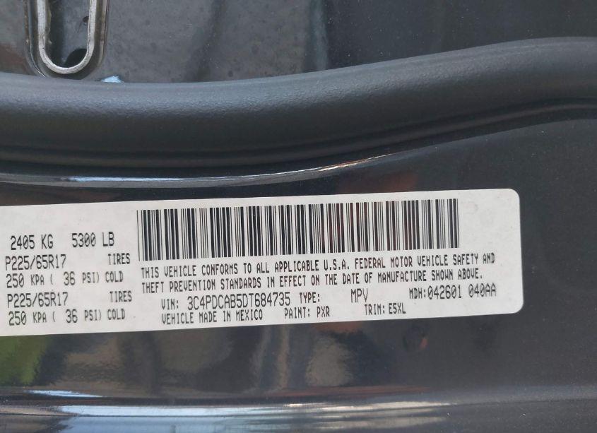 Photo 9 of 2013 Dodge Journey AMERICAN VALUE PKG (VIN 3C4PDCAB5DT684735)