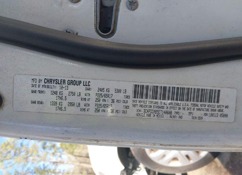 Photo 9 of 2014 Dodge Journey SE (VIN 3C4PDCAB5ET140608)