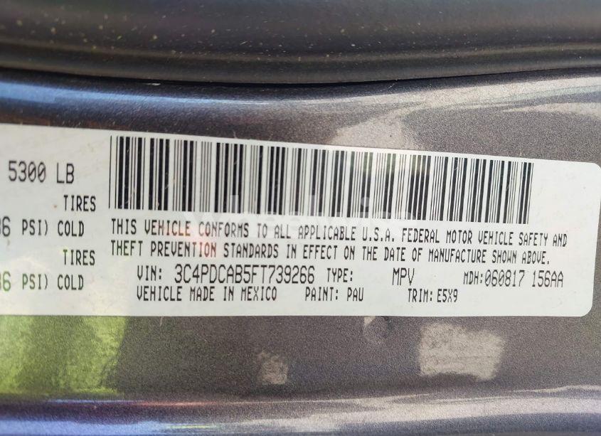 Photo 9 of 2015 Dodge Journey AMERICAN VALUE PKG (VIN 3C4PDCAB5FT739266)