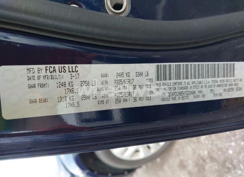 Photo 9 of 2017 Dodge Journey SE (VIN 3C4PDCAB5HT633404)