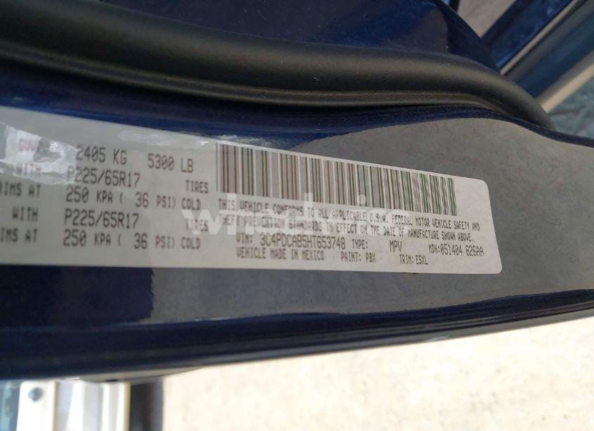 Photo 9 of 2017 Dodge Journey SE (VIN 3C4PDCAB5HT653748)