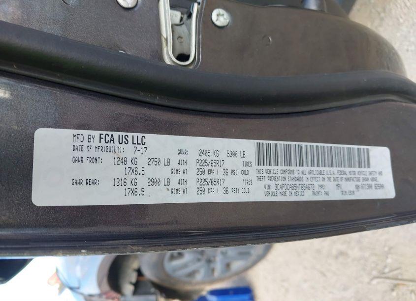 Photo 9 of 2017 Dodge Journey SE (VIN 3C4PDCAB5HT694672)