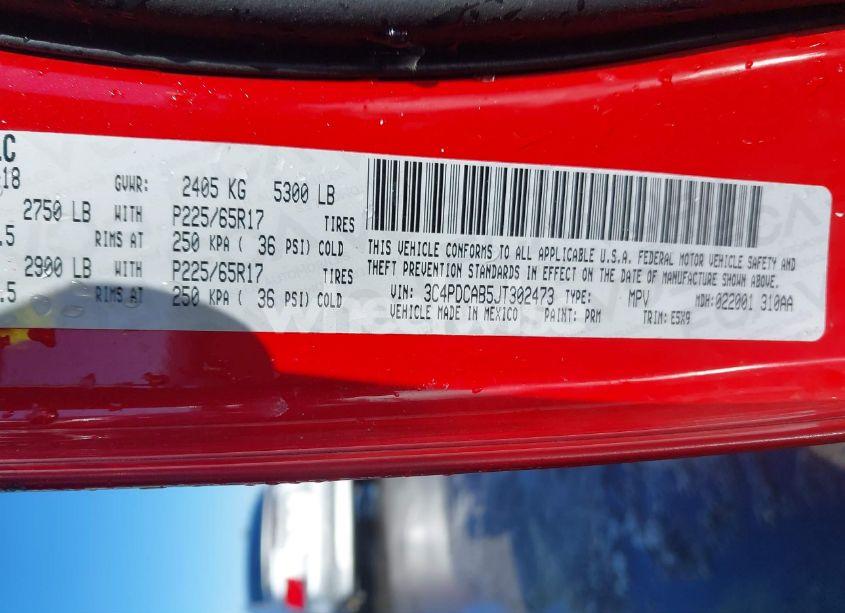 Photo 9 of 2018 Dodge Journey SE (VIN 3C4PDCAB5JT302473)