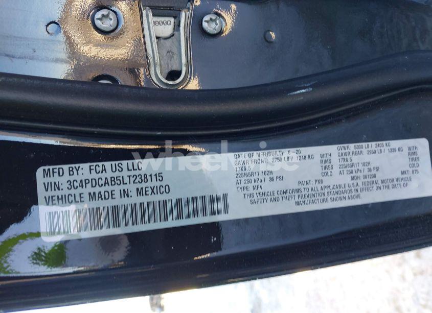 Photo 9 of 2020 Dodge Journey SE VALUE (VIN 3C4PDCAB5LT238115)