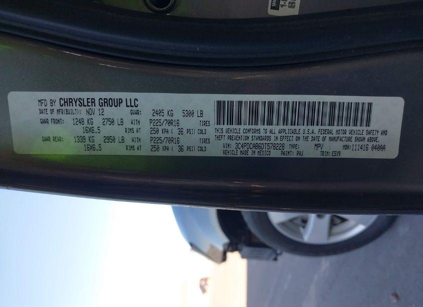 Photo 9 of 2013 Dodge Journey AMERICAN VALUE PKG (VIN 3C4PDCAB6DT578228)