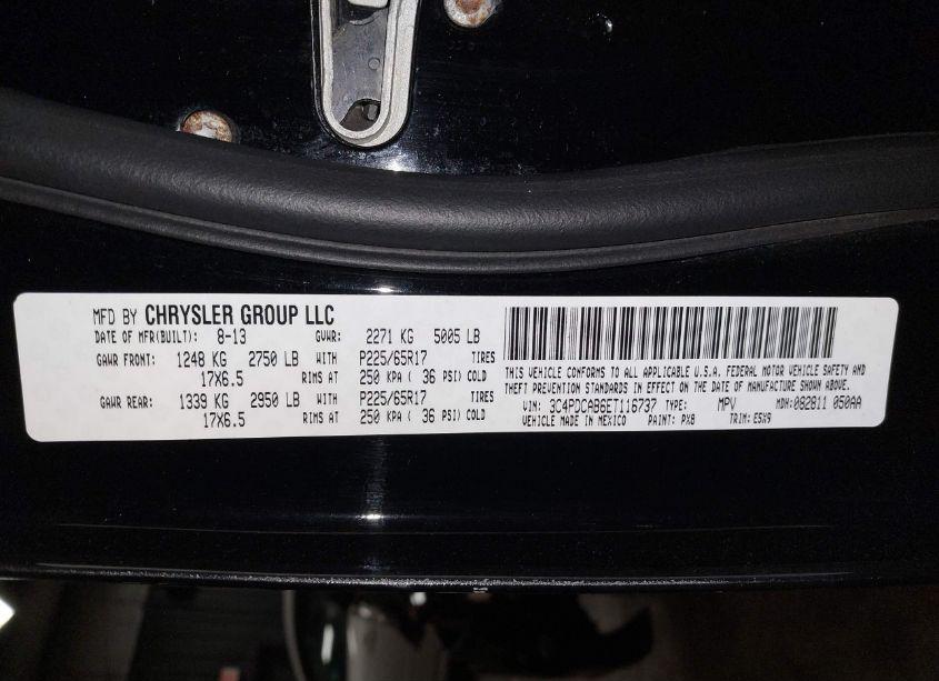 Photo 9 of 2014 Dodge Journey AMERICAN VALUE PKG (VIN 3C4PDCAB6ET116737)