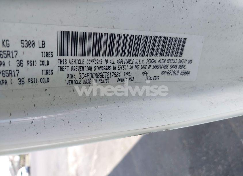 Photo 9 of 2014 Dodge Journey AMERICAN VALUE PKG (VIN 3C4PDCAB6ET217924)