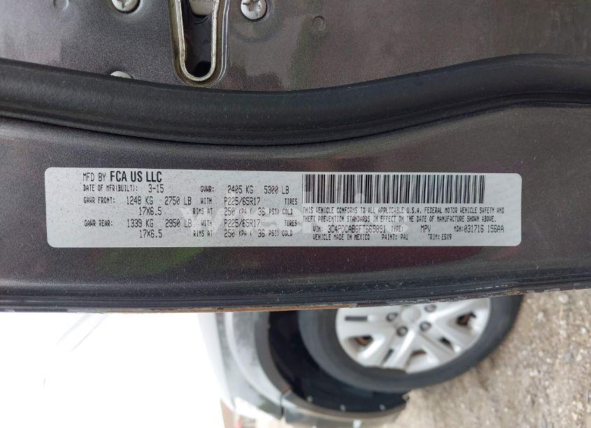 Photo 9 of 2015 Dodge Journey AMERICAN VALUE PKG (VIN 3C4PDCAB6FT669891)