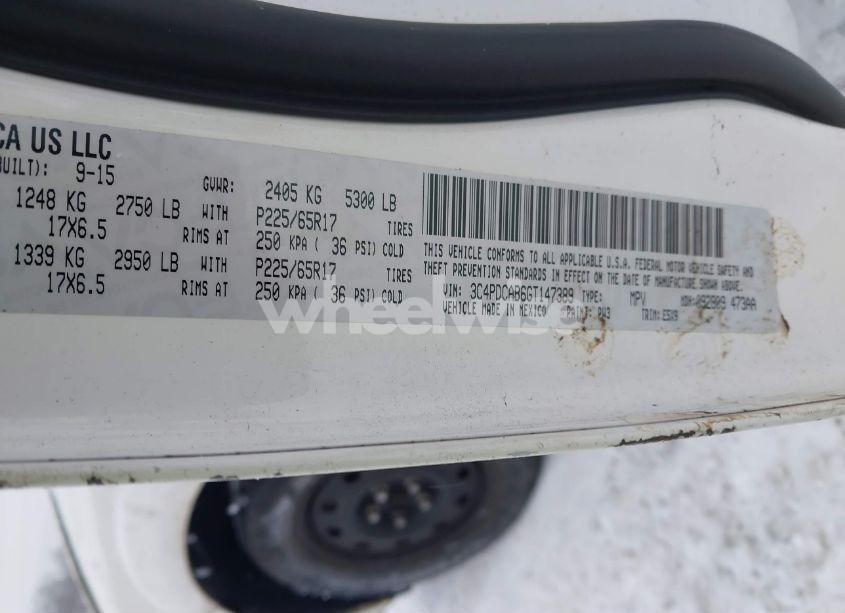 Photo 9 of 2016 Dodge Journey SE (VIN 3C4PDCAB6GT147389)