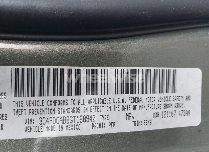 Photo 9 of 2016 Dodge Journey SE (VIN 3C4PDCAB6GT168940)