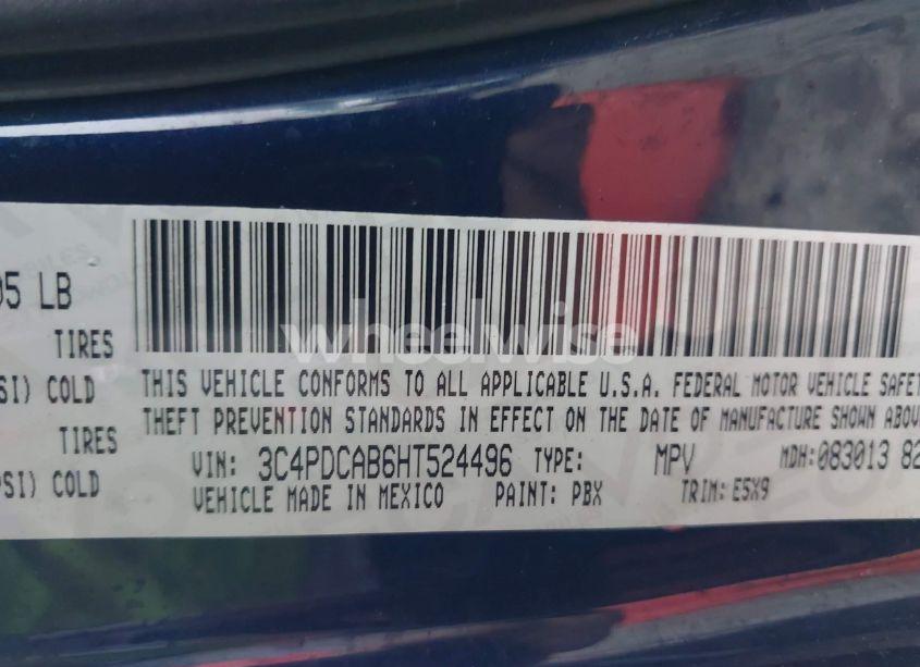 Photo 9 of 2017 Dodge Journey SE (VIN 3C4PDCAB6HT524496)