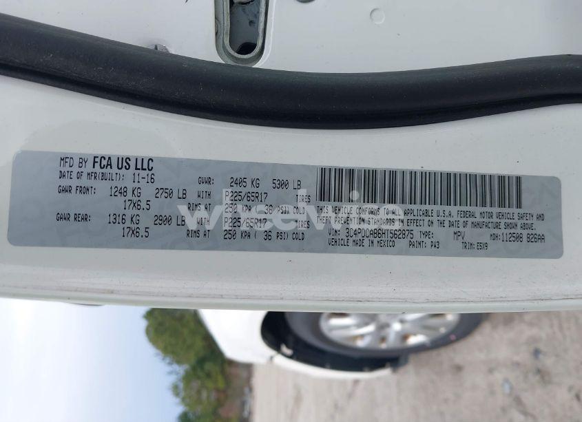 Photo 9 of 2017 Dodge Journey SE (VIN 3C4PDCAB6HT562875)