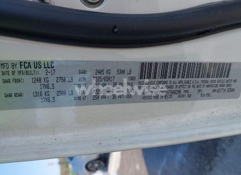 Photo 9 of 2017 Dodge Journey SE (VIN 3C4PDCAB6HT608298)